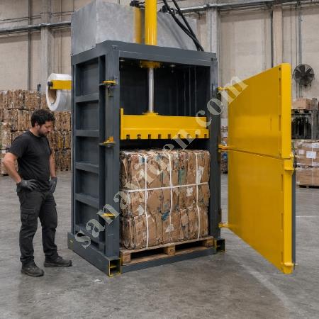 MT MAKİNA DB-60 AĞIR HİZMET MİLL-SİZE DİKEY BALYA PRESİ – 60 TON HİDROLİK GERİ DÖNÜŞÜM PRESİ, Geri Dönüşüm Makineleri
