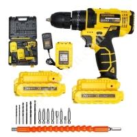 30 PIECES FULL SET DOUBLE LION BATTERY RECHARGEABLE IMPACT DRILL,