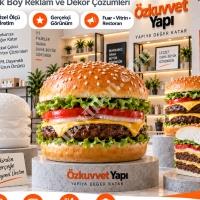 STRAFOR HAMBURGER MAKETİ BÜYÜK BOY TANITIM ÜRÜNÜ,