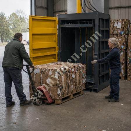 MT MAKİNA DB-100 ULTRA AĞIR HİZMET DİKEY BALYA PRESİ – 100 TON METAL & HURDA PRESİ, Geri Dönüşüm Makineleri