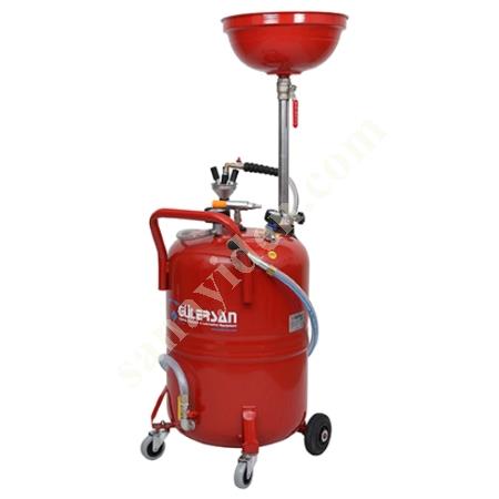 GÜLERSAN LUBRICATION EQUIPMENT 6150 WASTE OIL CHANGER EXTRACTOR WITH FUNNEL 80 LT, Lubrication Devices