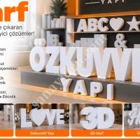 STRAFOR HARF KESİMİ VE 3D REKLAM UYGULAMALARI,