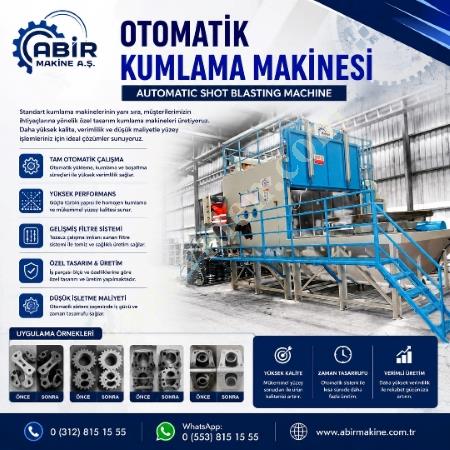 OTOMATİK KUMLAMA MAKİNESİ – İHTİYACA ÖZEL ÜRETİM, YÜKSEK VERİM & ZAMANDAN TASARRUF-ABİR MAKİNE A.Ş., Makina