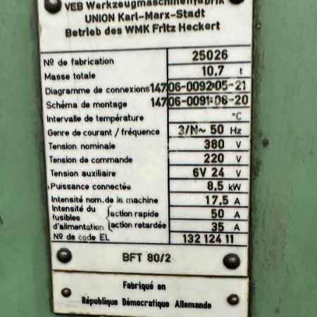UNUON BF 80/2 BORWERG  STOKTAN HEMEN TESLİMDİR  0536 709 41 57, Makina