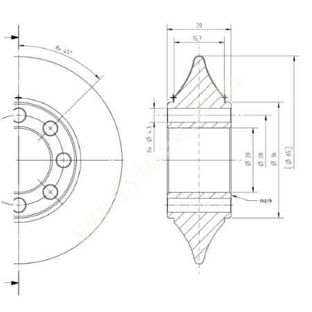 LC467P325AC LC467P325DA - KAPP NILES ROUGH CBN TAŞLAMA ÇARKI - (Ø65XØ20), Kesici Takımlar