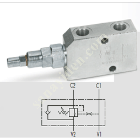 TEKLİ YÜK TUTMA VALFLERİ, Hidrolik Valfler / Vanalar