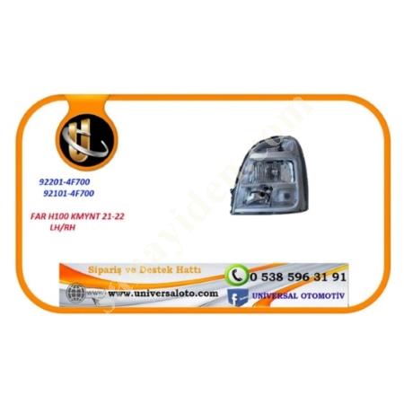 SABAY AUTOMOTIVE HEADLIGHT H100 KMY 2021-2022 LEFT (, Headlight & Park-Stop & Fog & Signal