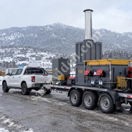 MT MAKİNA YFM-80R AĞIR HİZMET TREYLER ÜSTÜ YAKMA FIRINI (80 KG), Geri Dönüşüm Makineleri