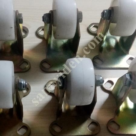 SATILIK MAŞALI 55 LİK SABİT YÖN POLYEMİD YER ARABASI TEKERLEĞİ, Metal