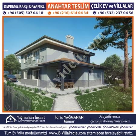 İMARLI ARSANIZA TAKSİTLE ANAHTAR TESLİM ÇELİK VİLLA, Yapı