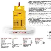 PİTON MAKİNA DİKEY BALYA PRESİ P10 MODEL 80 KG, Balya Pres Makinesi