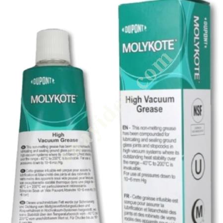 MOLYKOTE DOW CORNİNG HİGH VACUUM GREASE SİLİKON VAKUM GRES, Makina