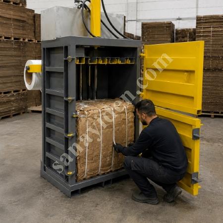 MT MAKİNA DB-40 DİKEY BALYA PRESİ (40 TON AĞIR HİZMET PLASTİK/KARTON PRESİ), Geri Dönüşüm Makineleri