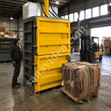 MT MAKİNA DB-120 DİKEY BALYA PRESİ (120 TON APEX AĞIR SANAYİ), Geri Dönüşüm Makineleri
