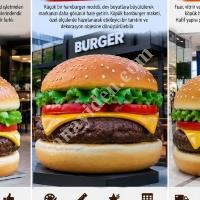 KÖPÜK HAMBURGER MAKETİ FUAR VİTRİN DEKORU,