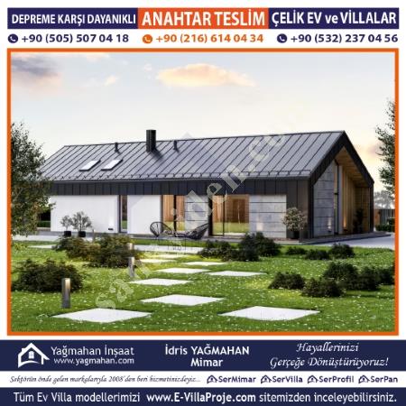 SERVİLLA ÇELİK EV VİLLA SİSTEMLERİ PROJE SUNUMU - KZN-1008, Yapı İnşaat