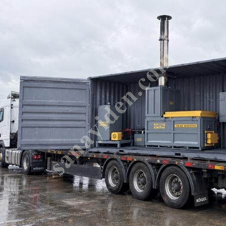 MT MAKİNA YFM-80K DEVASA KAPASİTELİ KONTEYNER TİPİ İNSİNERATÖR (80 KG), Geri Dönüşüm Makineleri