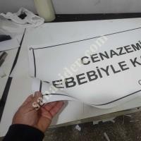 CENAZE AFİŞİ, KAPALIYIZ PANKARTI ,