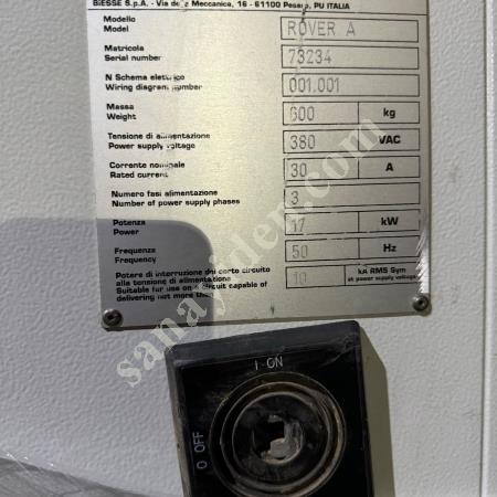 BIESSE ROVER A330 3 EKSEN 2006 MODEL, Makina