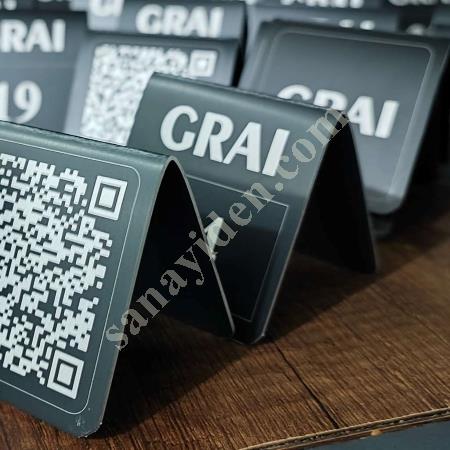 QR KOD ,MASA, MENÜ, KAREKOD MENÜ BASKI, REZERVASYON LEVHASI,MASA NUMARASI,NUMARATÖR BASKISI , Machine