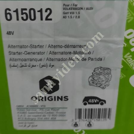 615012 / 05E903018G / 05C903018 VALEO ŞARJ DİNAMOSU VW GOLF-AUDİ, Oto & Y. Parça
