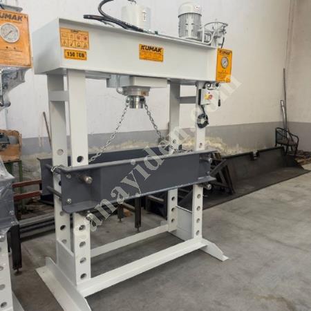 KUMAK MARKA 150 TON GEZER PİSTONLU HİDROLİK ATÖLYE PRESİ (SIFIR), İş Makineleri