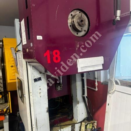 40 TON ŞAHİN MARKA LAMİNASYON PRESİ ÇALIŞIR DURUMDA TEK BİYELLİ PRES, Eksantrik Pres