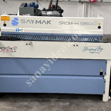 SAYMAK MARKA 1360X3MM REDÜKTÖRLÜ GİYOTİN MAKAS, Makina