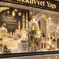 KÖPÜK RAMAZAN VİTRİN DEKORU ÖZEL TASARIM,