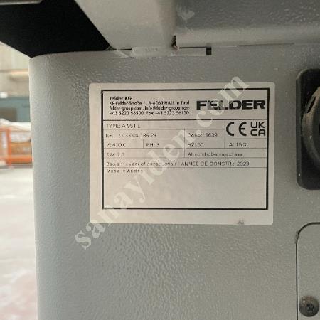 FELDER A 951 L  PLANYA KALINLIK MAKİNESİ, Makina