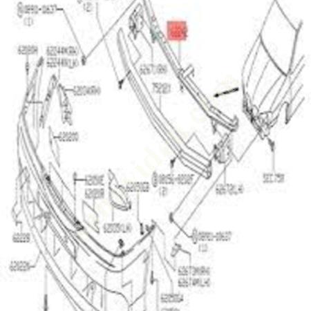 ÖN TAMPON DEMİRİ NİSSAN PRİMERA 00-02 622909F530, Oto & Y. Parça