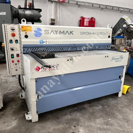 SAYMAK MARKA 1360X3MM REDÜKTÖRLÜ GİYOTİN MAKAS, Makina