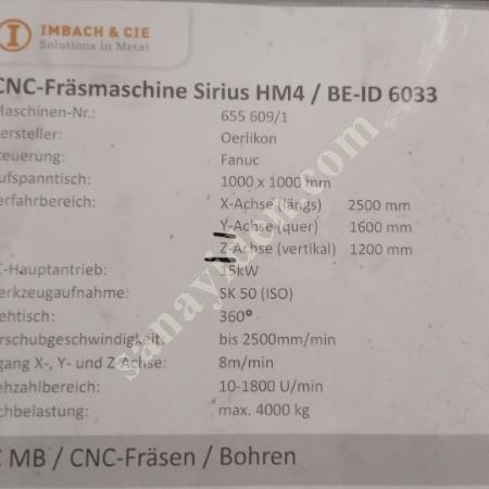 CNC BORWERG  KULLANICIDAN SATIŞA ÇIKMIŞTIR MAKİNA KONYA'DADİR, Makina