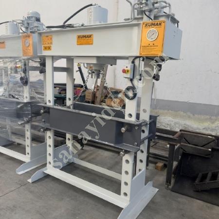 KUMAK MARKA 150 TON GEZER PİSTONLU HİDROLİK ATÖLYE PRESİ (SIFIR), İş Makineleri