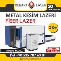 FİBER LAZER METAL KESİM  DEĞİŞEN TABLA KAPALI KABİN  ROBART LAZER, Lazer Kesim Makinası