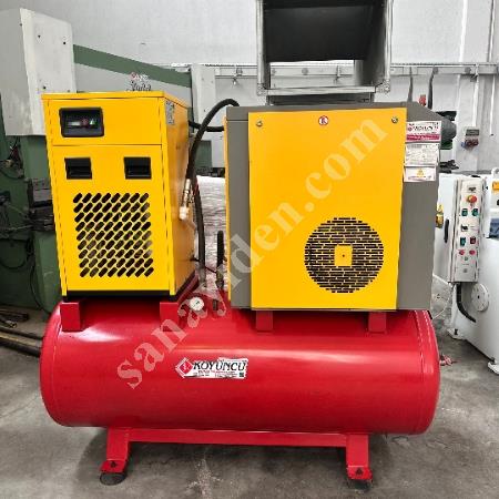 AYDIN TRAFO MARKA 11 KW 500 LT VİDALI KOMPRESÖR SET, Makina