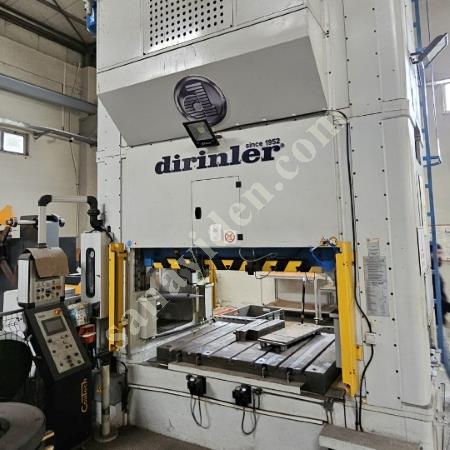 500 TON DİRİNLER MARKA KNUCKLE JOİNT PRES HAT HALİNDE VERİLİYOR ÇALIŞIR DURUMDA, Eksantrik Pres