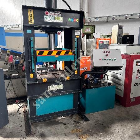 HİPSAN MARKA 100 TON ÇİFT TESİRLİ HİDROLİK SIVAMA PRESİ, Sıvama Pres