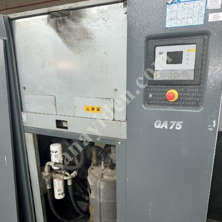 ATLAS COPCO GA 75 VİDALI HAVA KOMPRESÖRÜ, Vidalı Kompresör