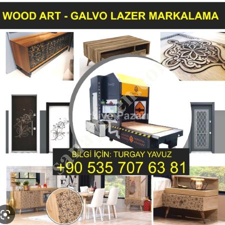 GALVO LAZER - ROBAR MAKİNE - WOOD ART LAZER - MOBİLYA LAZERİ, Makina