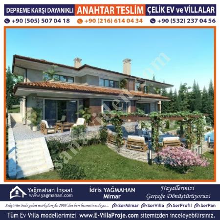 120 AY TAKSİTLE ANAHTAR TESLİM LÜKS ÇELİK VİLLALAR, Yapı İnşaat