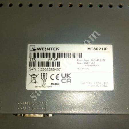 SATILIK 17 İNÇ HMİ EKRAN WEİNTEK MARKA YENİ NESİL, Makina