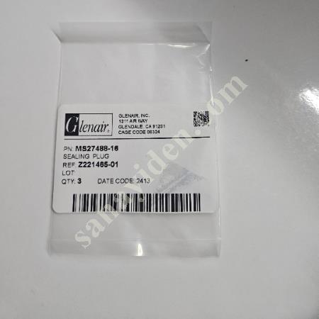 GLENAİR MS27488-16 SİZE 16 SEALİNG PLUG – 3 ADET, Elektrik & Enerji