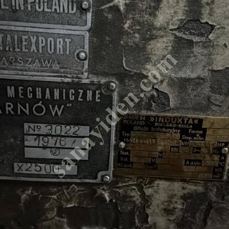 POLONYA TORNA  1976 MODEL  2500X500 KULLANICIDAN SATIŞA ÇIKMIŞTIR, Makina