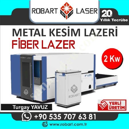 FİBER LAZER METAL KESİM  DEĞİŞEN TABLA KAPALI KABİN  ROBART LAZER, Lazer Kesim Makinası