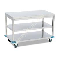 MOBILE WORKBENCH WITH BASE AND INTERMEDIATE SHELF,