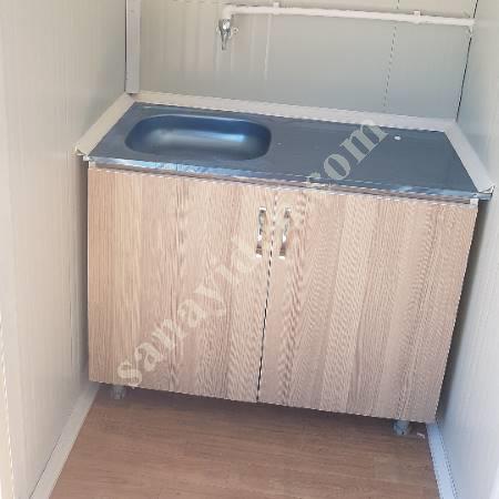 3×7 TEK ODA BANYO WC MUTFAK FULL KONTEYNER, Çatılı Konteyner - Prefabrik - Konteyner