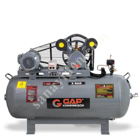 GAP 300 LT PİSTONLU KOMPRESÖR 8 BAR 5,5 HP, Pistonlu Kompresör