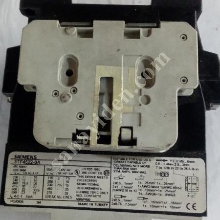 SATILIK SİEMENS 3 TF 45 SERİSİ 3 FAZLI KONTAKTÖR, Elektrik & Enerji