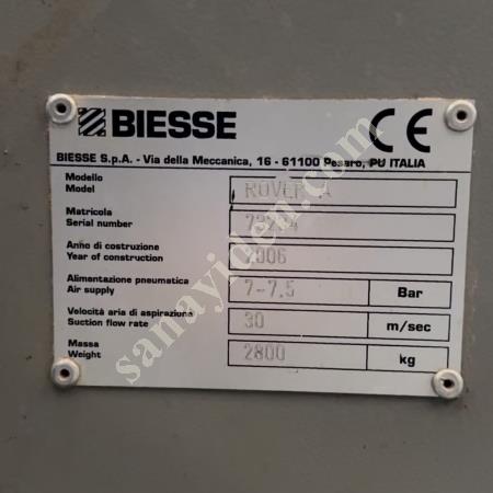BIESSE ROVER A330 3 EKSEN 2006 MODEL, Makina